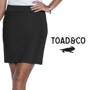 Toad &Co Sama Sama Skirt - Black - Size Large
